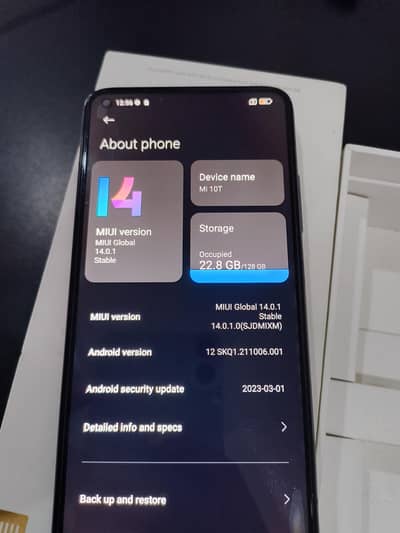 Xiaomi mi10t PTA approved, 90 FPS gaming, complete box charger
