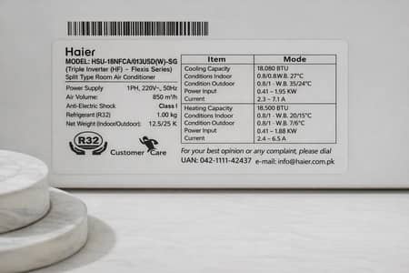 Haier split air conditioning 1.5 ton