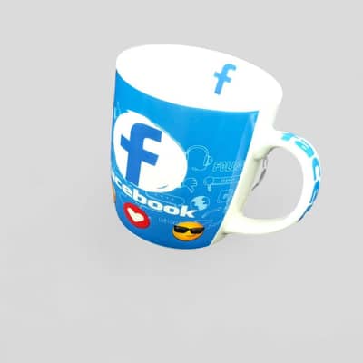 Facebook Logo Tea Mug – Stylish Mug for Social Media Lovers