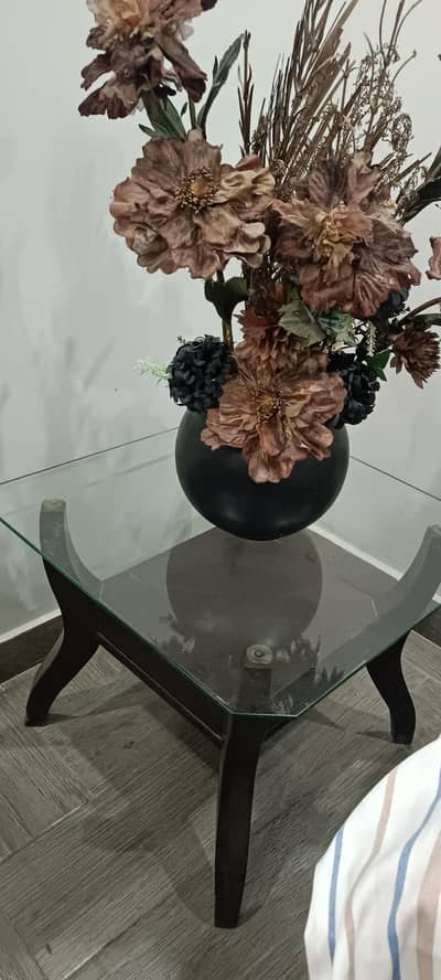 Center Table with 2 side tables