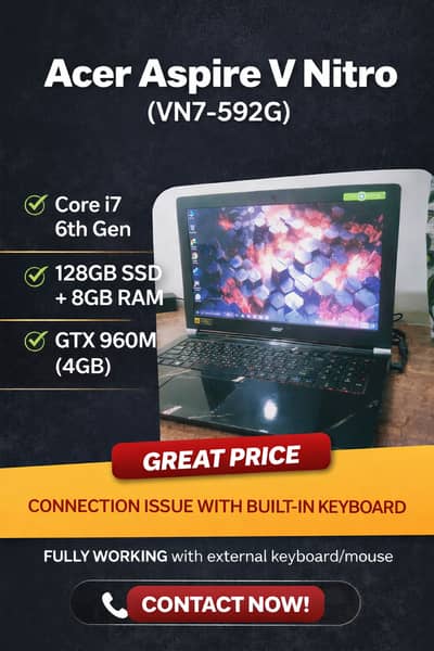 Acer Aspire V Nitro (VN7-592G) – Powerful Gaming Laptop for Sale