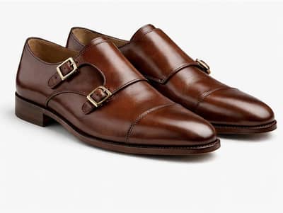 Double monk strap shoes