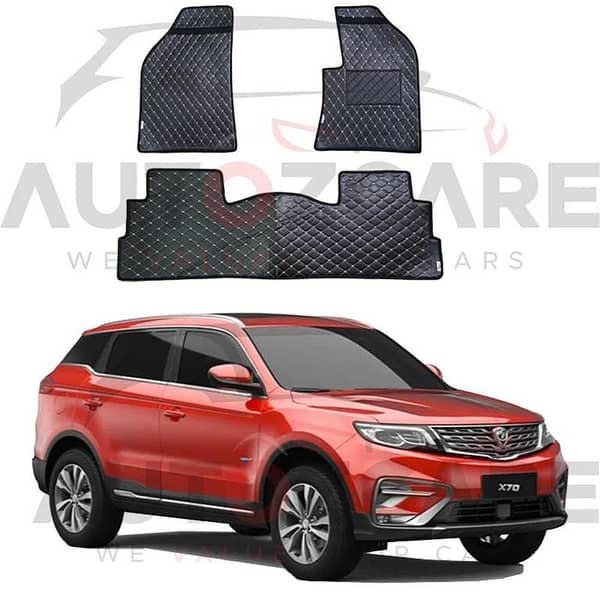 Proton X70 7D Floor Mat ( Flat Style ) 3PCS - Model 2020-2025