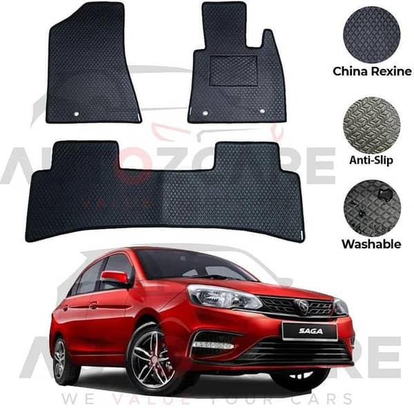 Proton Saga China Rexine Floor Mat 3PCS - Model 2021-2025