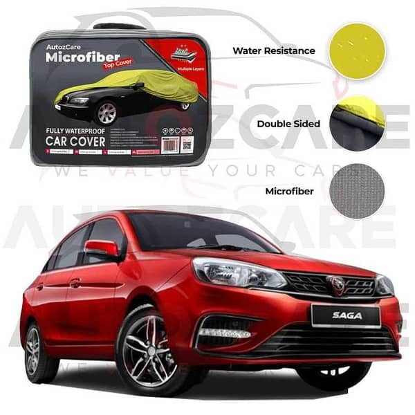 Proton Saga Microfiber Car Top Cover - Model 2021-2025