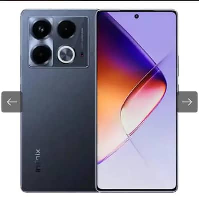 Infinix note 40 16+256 10/10with wireless charger Obsidian Black Color