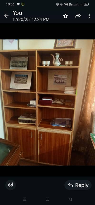 book rack and shelf