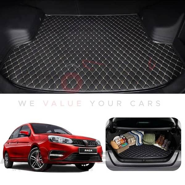Proton Saga 7D Custom Car Trunk Mat - Model 2021 - 2025