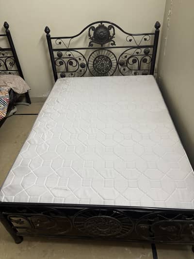 Rod Iron Bed With mattress