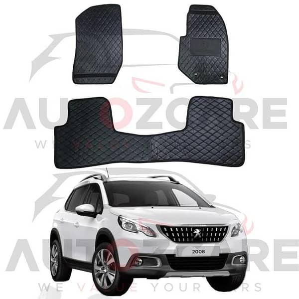 Peugeot 2008 7D Floor Mats ( Flat Style ) 3PCS - Model 2022-2025