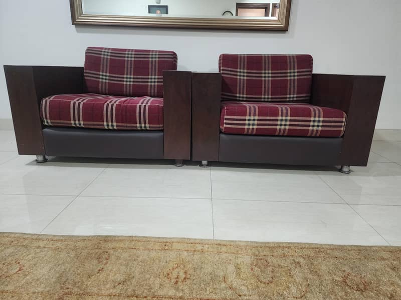 Solid Wood Sofa Set 1