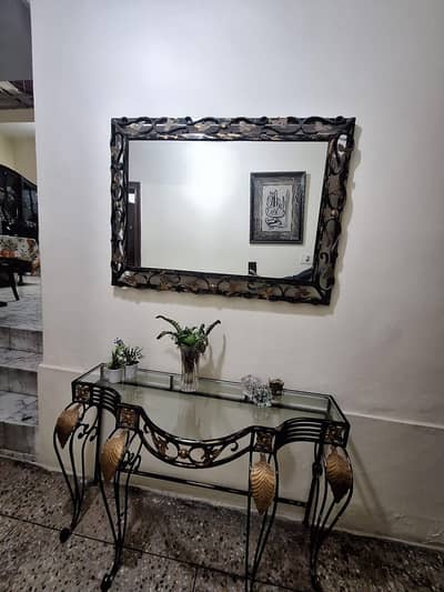 Hanging Mirror and Console for sale