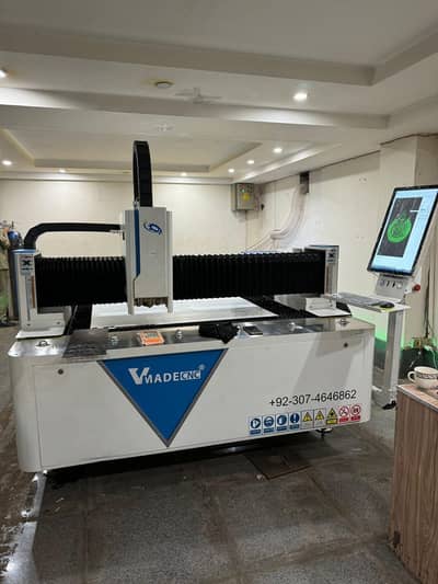 1.5KW CNC Fiber Laser Cutting Machine for Sale | Raycus Source | HIWIN