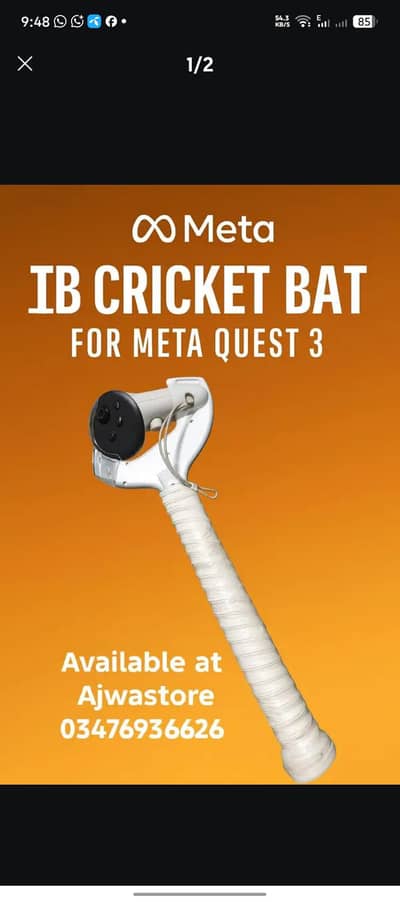 Ib Cricket Bat For Oculus Quest 3