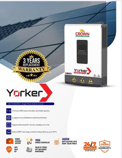 crown 3.6 kw hybirid inverter