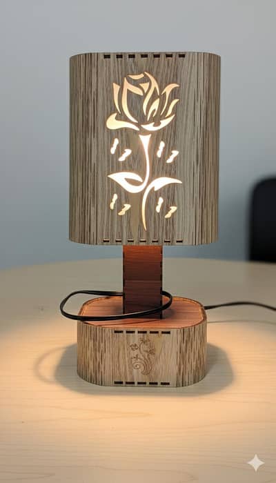 Table lamp seven colour light