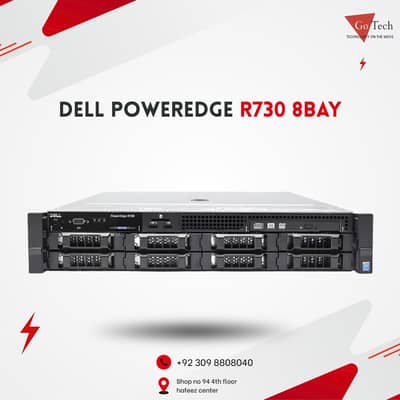 Dell poweredge R730 8bay 3.5 Raid card H730 Dual power supply | server