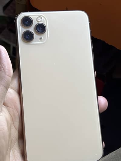 iPhone 11 Pro Max non pta 2 mounth sim chaly gi golden colour 256 gb
