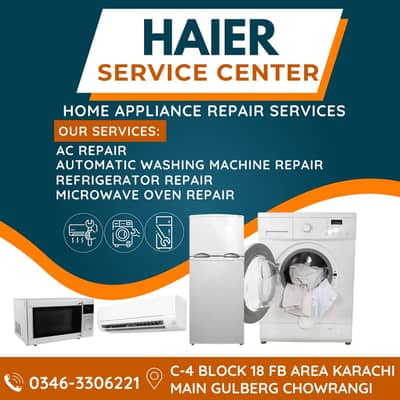 WASHING MACHINE, SPLIT AIR CONDITIONER, REFRIGERATOR & MICROWAVE OVEN