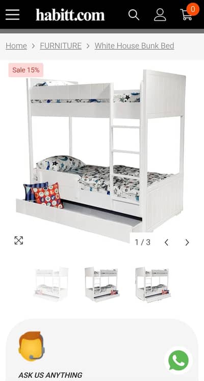 Beds in excellent condition made of pure wood