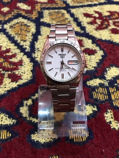 Seiko 5 SNKD97J1 Automatic Men's Watch White Dial -Date 7s26 Japan