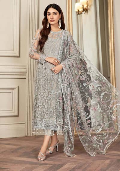 heavy embroidery suit