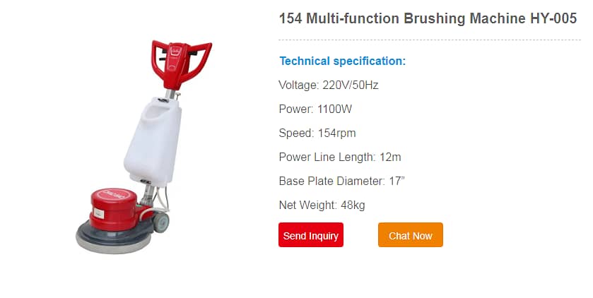 FLOOR SCRUBBER MACHINE 0