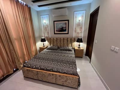 5 Marla Full Furnished House For Rant jinhha Black BahriaTowan Lahore