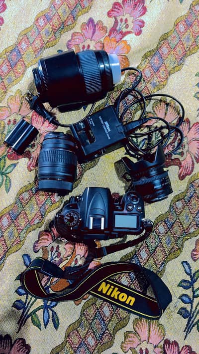 Nikon D7000 with 3 lenses and all accessories