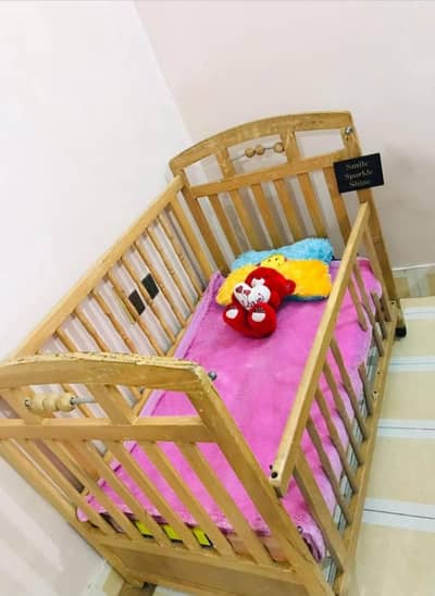 Wooden baby cot for sale