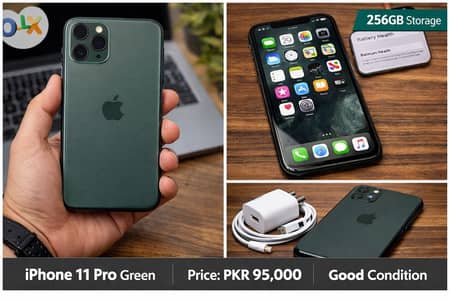 iPhone 11 Pro 256GB  Midnight Green – Good Condition