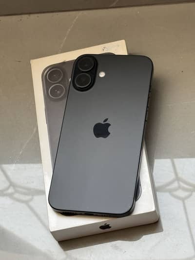 iPhone 16 plus 128 Gb jv black new phone