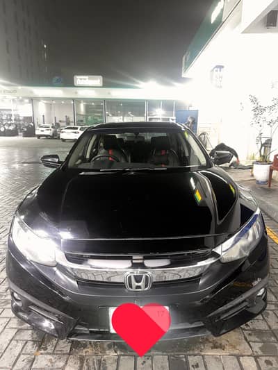HONDA CIVIC 2017 FULL OPTION  FOR SELL BLACK COLOR