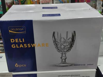 Brand New Glasss  6 Sets Box Packed   Final Price 1500
