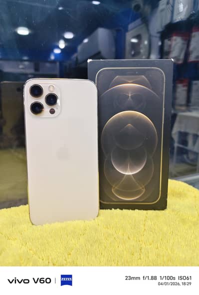 iphone 12 pro max Gold vip 10/10 condition  with box non PTA factory