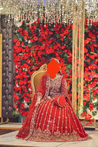 Heavy embroided bridal lehnga