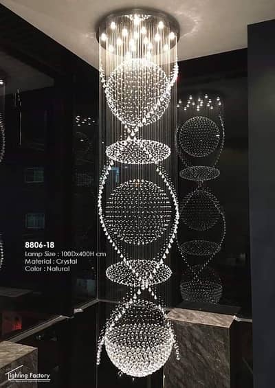 Chandeliers Crystal Double Height