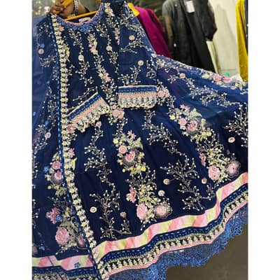 Maxi style 3pice embroidery dress