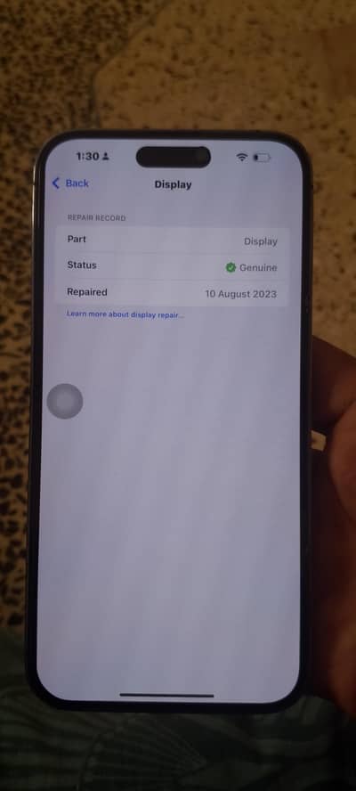 IPHONE 14 PRO MAX 128 GB Jv display genuine part 10 by 10 condition