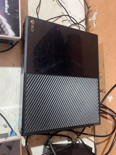 Xbox one with two button box and one controller