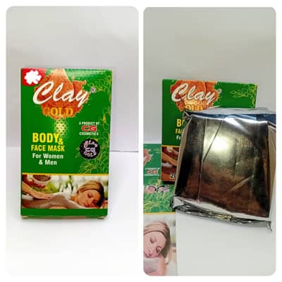 Clay Gold Face & Body Mask | Small Rs. 200 | Large Rs. 399 |All Pakistan