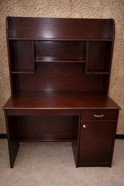 Computer Table – Home Study & Work with Shelves 