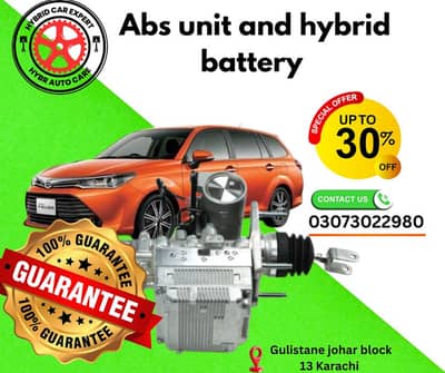 Toyota aqu prius hybrid battery and abs unit