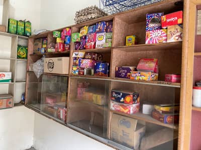 Racks and shelves for sale.