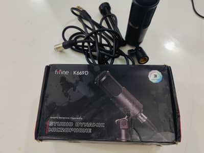 Fifine K669D USB Dynamic Mic+Isolation Shield+Boom Arm complete setup