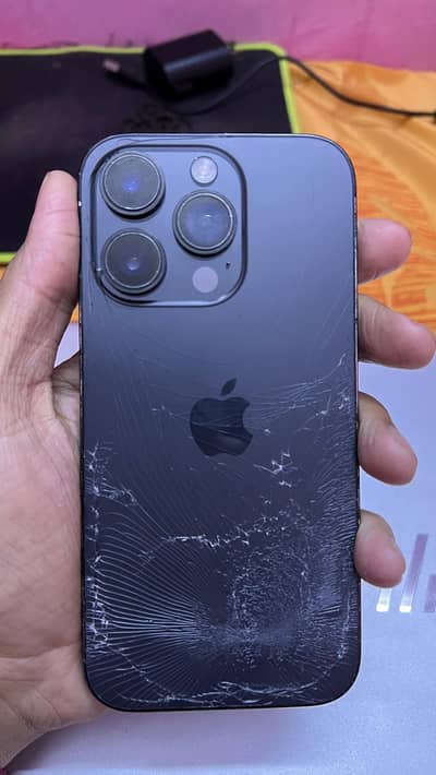 14 pro non pta jv 128 (Back Glass Broken)