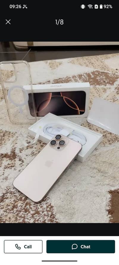 Apple iPhone 16 pro Max full Box urgent sale contact OLX