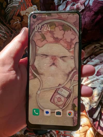 Infinix hot 10 4 /64 with charger in Good condition