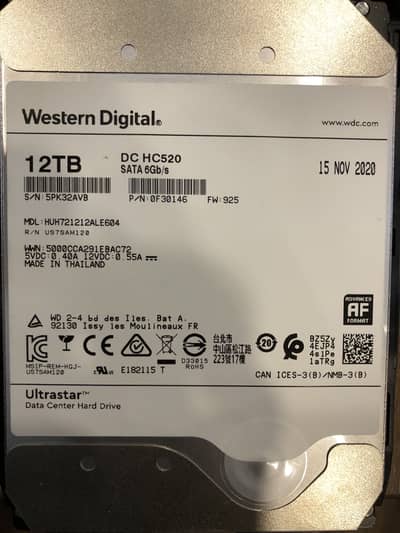 Western digital 12 TB Hard drive