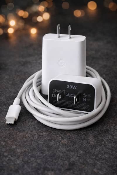 Original Google 30 watt Charger With Type C Cable (Used)